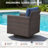 Salome 5-Person All Weather Outdoor Wicker L-Shaped Patio Conversation Set With Swivel Gliders And Side Table-847812517-847812516