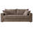 Alcantara 3-Seater 79.5'' Modern Upholstered Sofa with Square Armrests and 2 Throw Pillows-2125194809