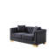 Luxueux canapés en velours de style Chesterfield classique pour le salon