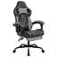 Chaise de jeu, chaise d'ordinateur ergonomique avec repose-pieds Chaise de bureau ergonomique avec dossier lombaire noir-1724274661