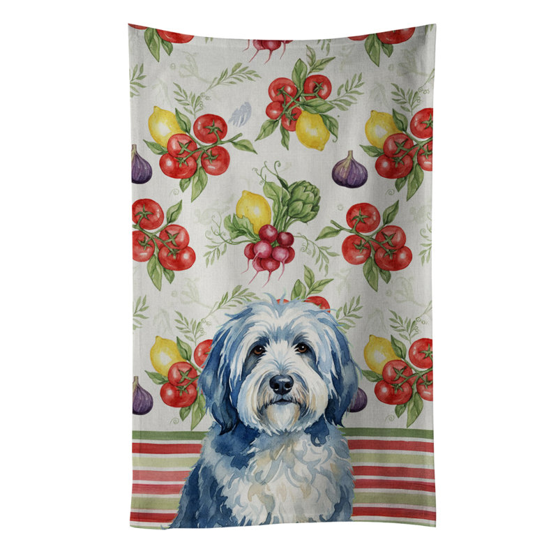 Torchon bleu et blanc Old English Sheepdog, Blue/White Old English Sheepdog