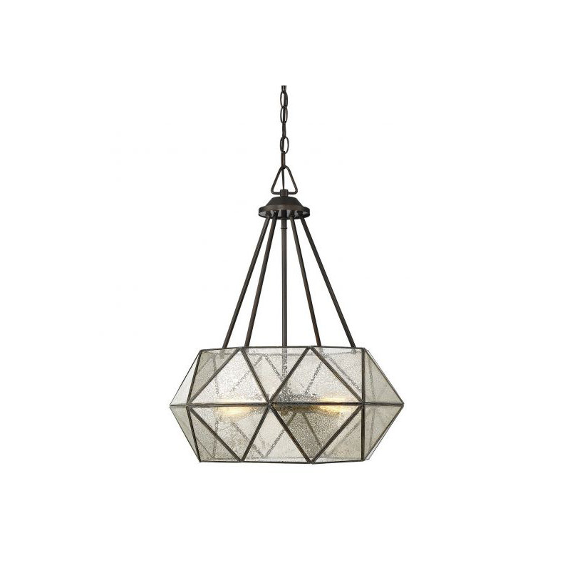 Lustre géométrique unique à 4 lumières Sky, 4 lumières, H 25,38 po x l 20 po x P 20 po