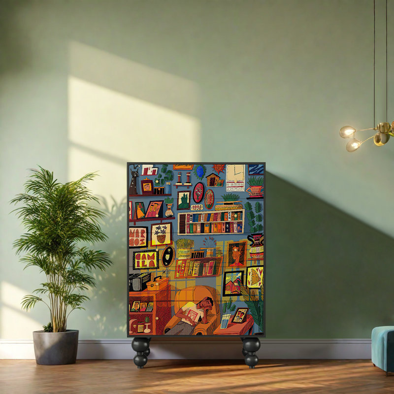 Armoire décorative vintage française haut de gamme