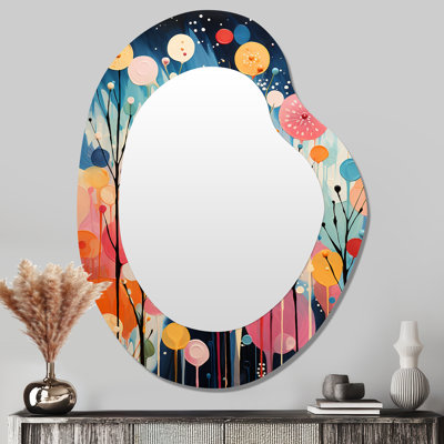 «Colorful Mid Century Colorful Contrasts III - Mid-Century Modern Asymmetric