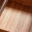 Armoire d'appoint en bois massif brun noisette