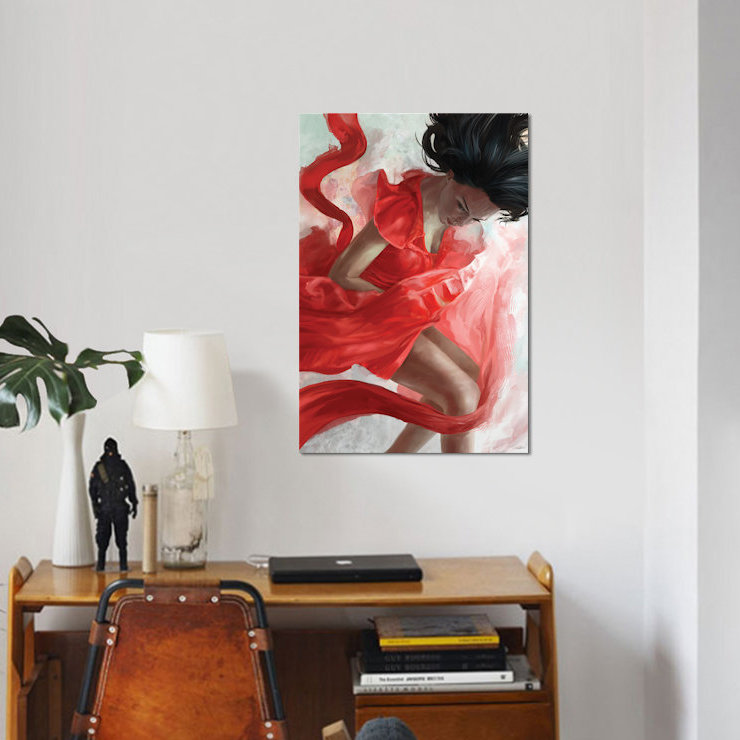 «Descension», impression sur toile, H 40 po x l 26 po x P 1,5 po, Toile tendue, Pas de tapis