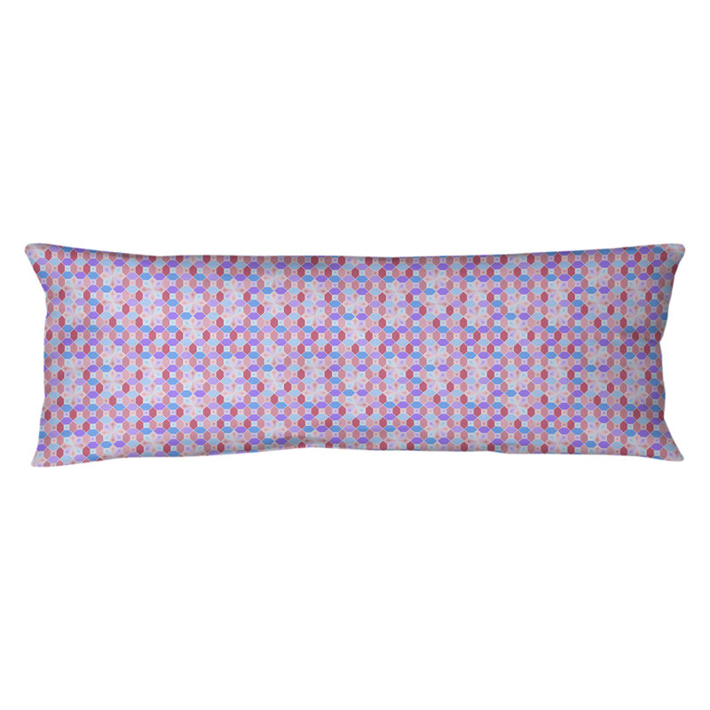 Katelyn Elizabeth Geometric Reversible Throw Pillow, Poly Fill, Pink/Blue