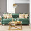 Modern Spherical Gradient Colour Glass Pendant Light – Gold Globe Hanging Chandelier Lamp