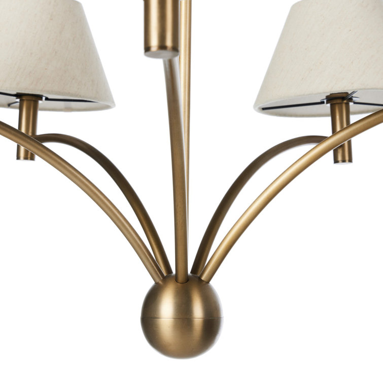 Kilbourne Chandelier-Aged Brass Iron