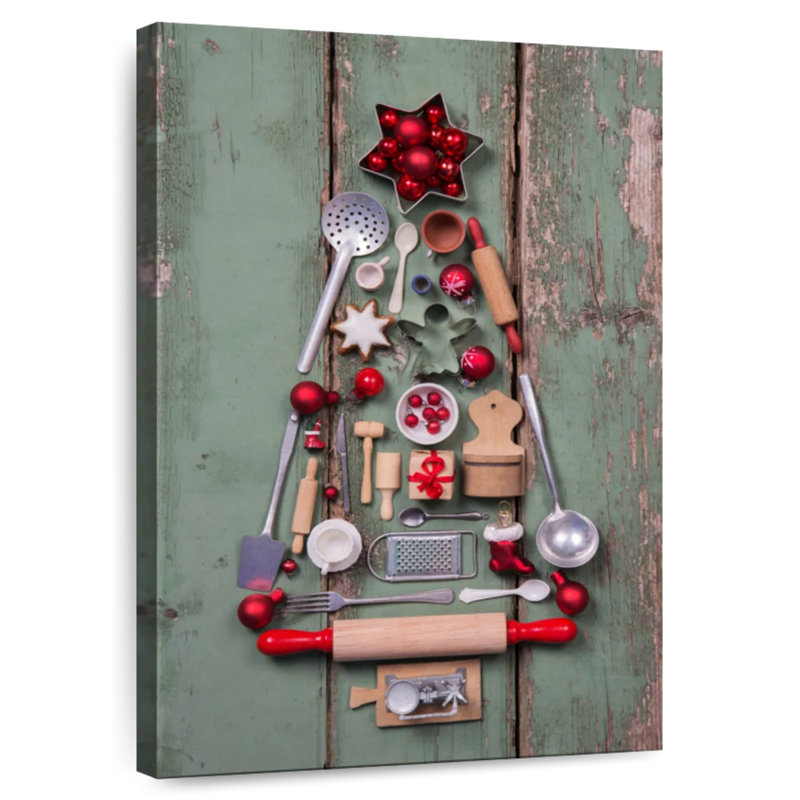 Lelend Christmas Tree Kitchenware, 51" H x 34" W