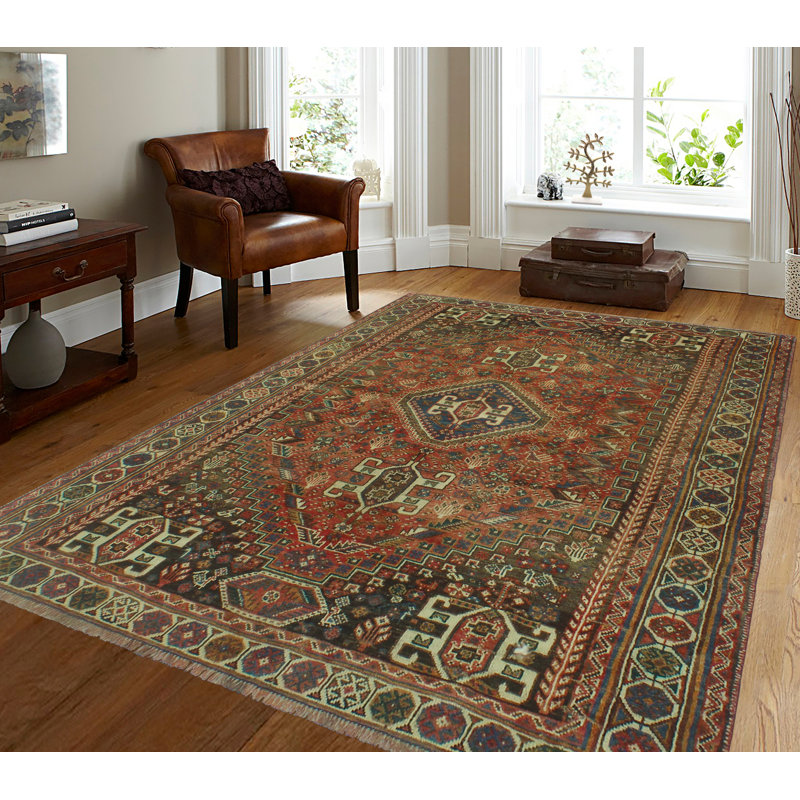 Kedwin One-of-a-Kind 5'8" X 7'6" 1980s Wool Area Rug in Ivory