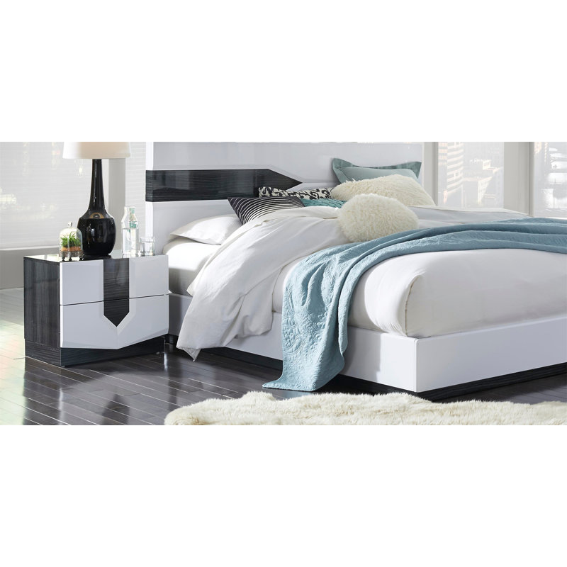 Table de chevet VIOS ZEBRA WHITE HG