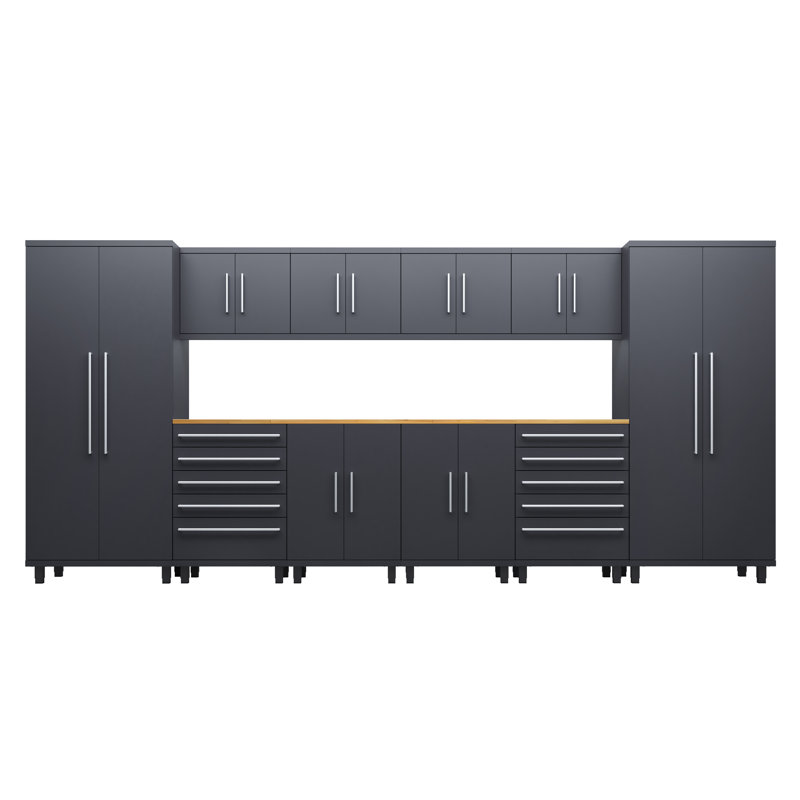 Ensemble Prestige 12 pièces base + outil + mur, Noir / brun
