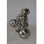 Statue en chrome haltérophile Alesja Modern Art