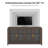 Cevat 60'' Boho Buffets & Sideboards with Sideboard Cabinet with 4 Glass Doors-419454227