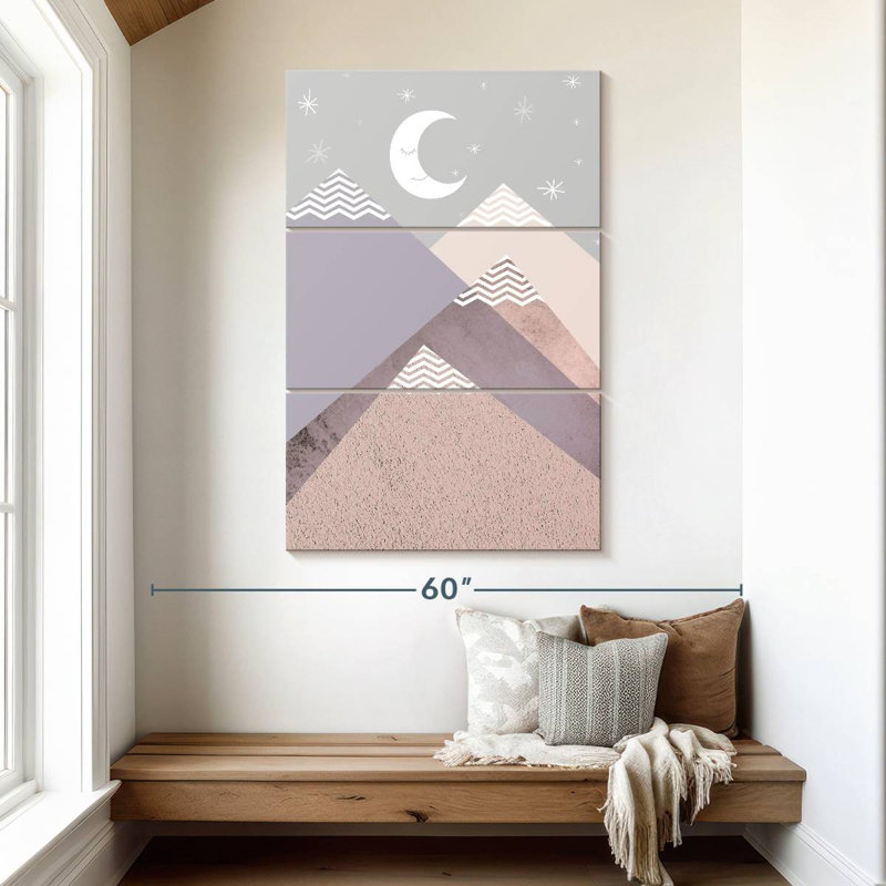 Avery Scandi Nursery Mountains, H 50 po x l 32 po
