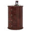 Bethesde Solid and Manufactured Wood 4-Drawer Round Side Table-1252874045