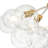 Modern 4-Light  Clear Glass Cluster Bubble Chandelier-678827393