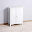 Armoire de rangement pour salle de bain avec tablette réglable à double porte