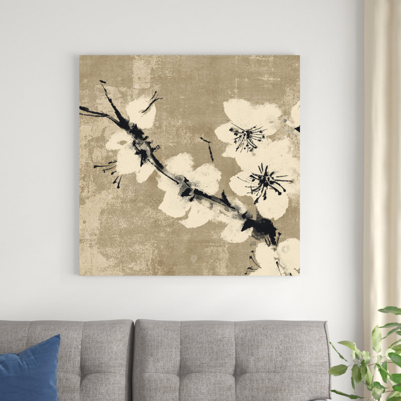 Plum Blossom II neutre, H 36 po x l 36 po x P 1,25 po