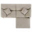 Canapé rembourré en chenille de 95 po avec repose-pieds Bodhild-117493590