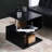 Modern Coffee Table With S-Shaped 3 Tiers Open Storage Shelf-423954780-423954782