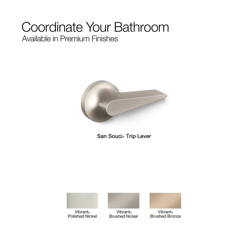 San Souci Trip Lever Handle, Vibrant Brushed Bronze