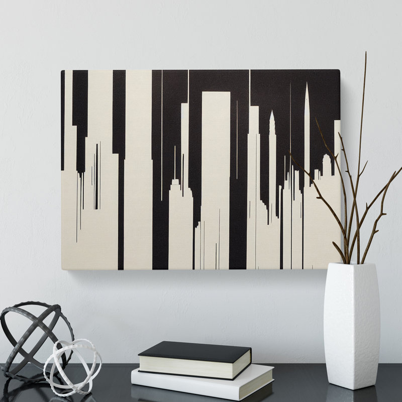 Incredible Skyscraper Skyline Abstract - Wrapped Canvas, 35cm H x 50cm W x 3cm D