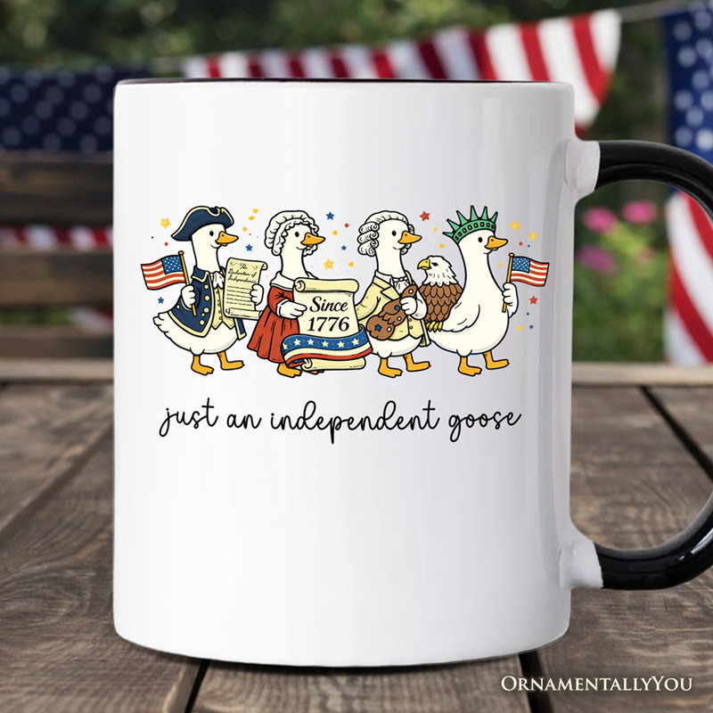 Tasse patriotique «Just An indépendant», cadeau de liberté du 4 juillet