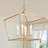 4 - Light Dimmable Lantern Geometric Chandelier