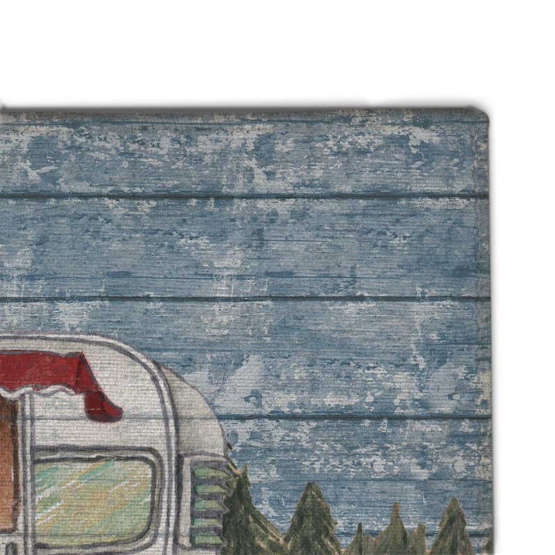 Enjoy Camping Chenille Indoor Rug, Rectangle 3' x 5'