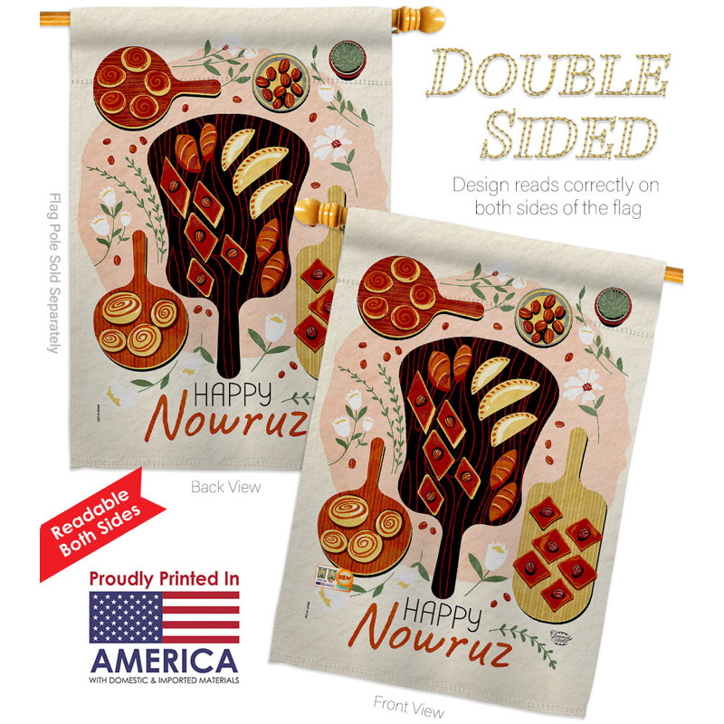Double Sided 40'' H x 28'' W Polyester House Flag