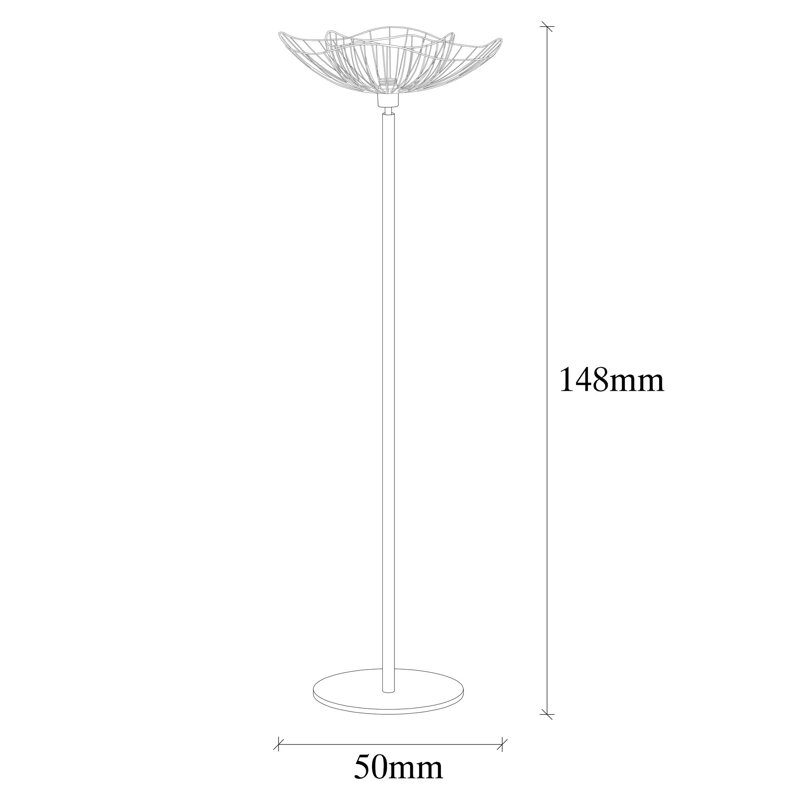 Lampe torchère sur pied 58 po Sirretta