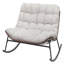 Double chaise berçante Papasan avec coussins moelleux et structure en rotin durable pour une détente en plein air