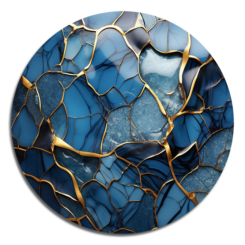 Driffield - Abstract Round Metal Art, 16" H x 16" W