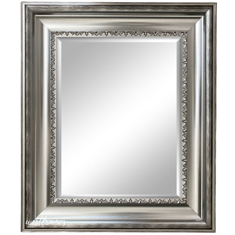 Stella Modern Vintage Ornate Framed Wall Mirror, 35.5" x 25.5", Gold