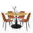 Bassey 4-Person Dining Set with 35" W Round Pedestal Table-1472694022-1370187218