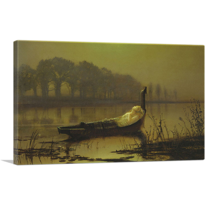 La Dame de Shalott - impression, H 26 po x l 40 po x P 0,75 po