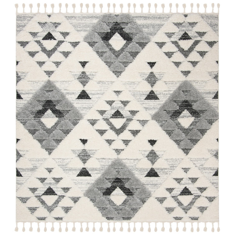 ImraanMoroccan Tassel Shag Performance Geometric Rug