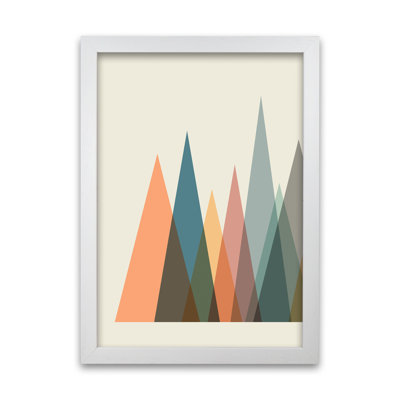 Mid Century Abstract Pair A Original - Print on Canvas