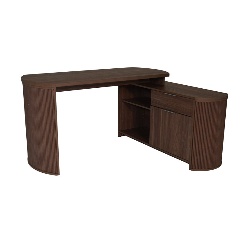 Morriston 150 L-Shape Desk, Walnut