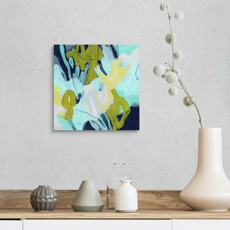 «Pistil I» par June Erica Vess - reproduction d'art, H 12 po x l 12 po x P 1,25 po, Toile tendue
