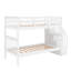 Lit superposé robuste sur lit simple avec rangement intégré et barrière de sécurité-2058212836