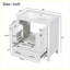 Meuble-lavabo moderne avec lavabo simple et tiroir-558742874