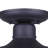 Harriet Matte Black 1 - Bulb Outdoor Semi Flush Mount