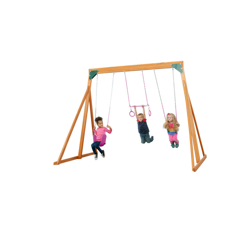 Portique en bois Trailside, Rose