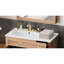 Meuble-lavabo de 36 po avec bois massif, 2 portes à fermeture douce, 3 tiroirs, lavabo en céramique, tablette ajustable pour matériaux de décoration compacts, petites salles de bain
