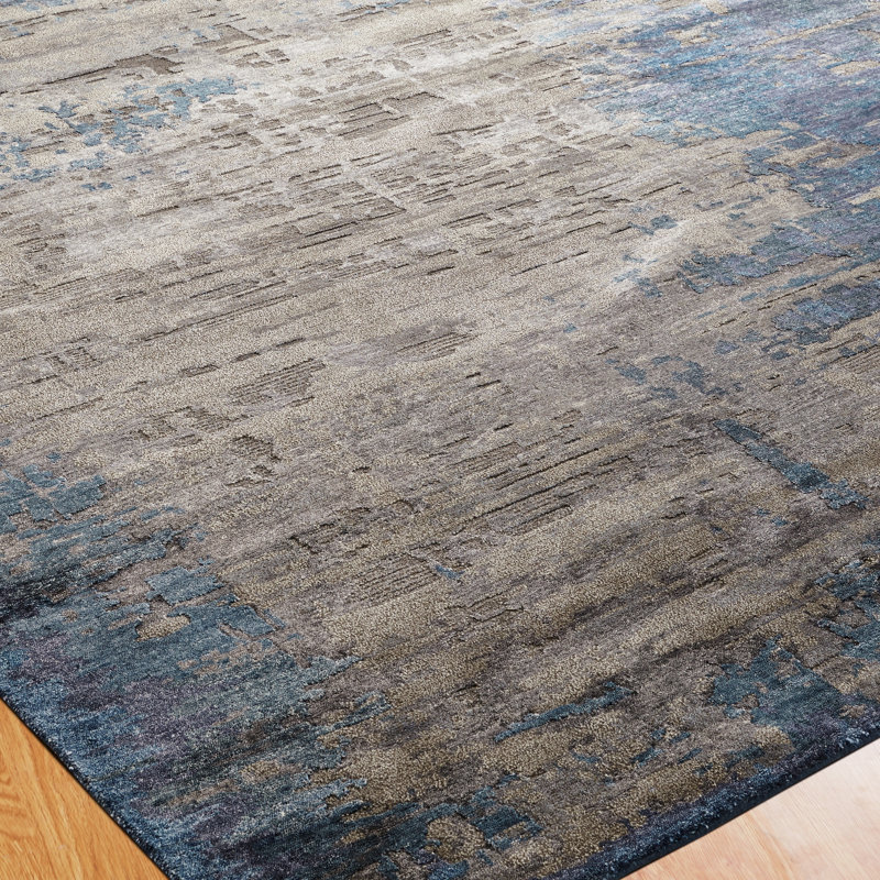 Hand Knotted Area Rug, Rectangle 2' x 3'