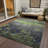 Machine Washable Indoor/Outdoor Xhevrie Lime Rug-1453336779