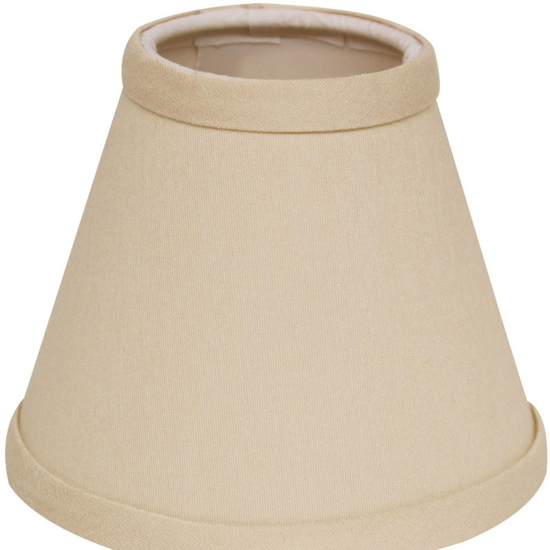 Lustre brun pâle sans abat-jour, Huître, H 4 po x l 4 po x P 4 po